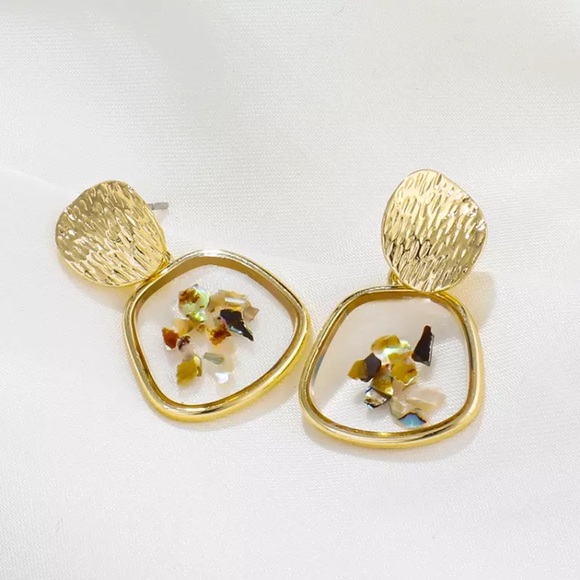 ⚜️[𝟯/$𝟭𝟴]⚜️Acrylic Resin Geometric Earrings NEW - Picture 3 of 9